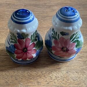 Floral Ceramic Salt and Pepper Shakers